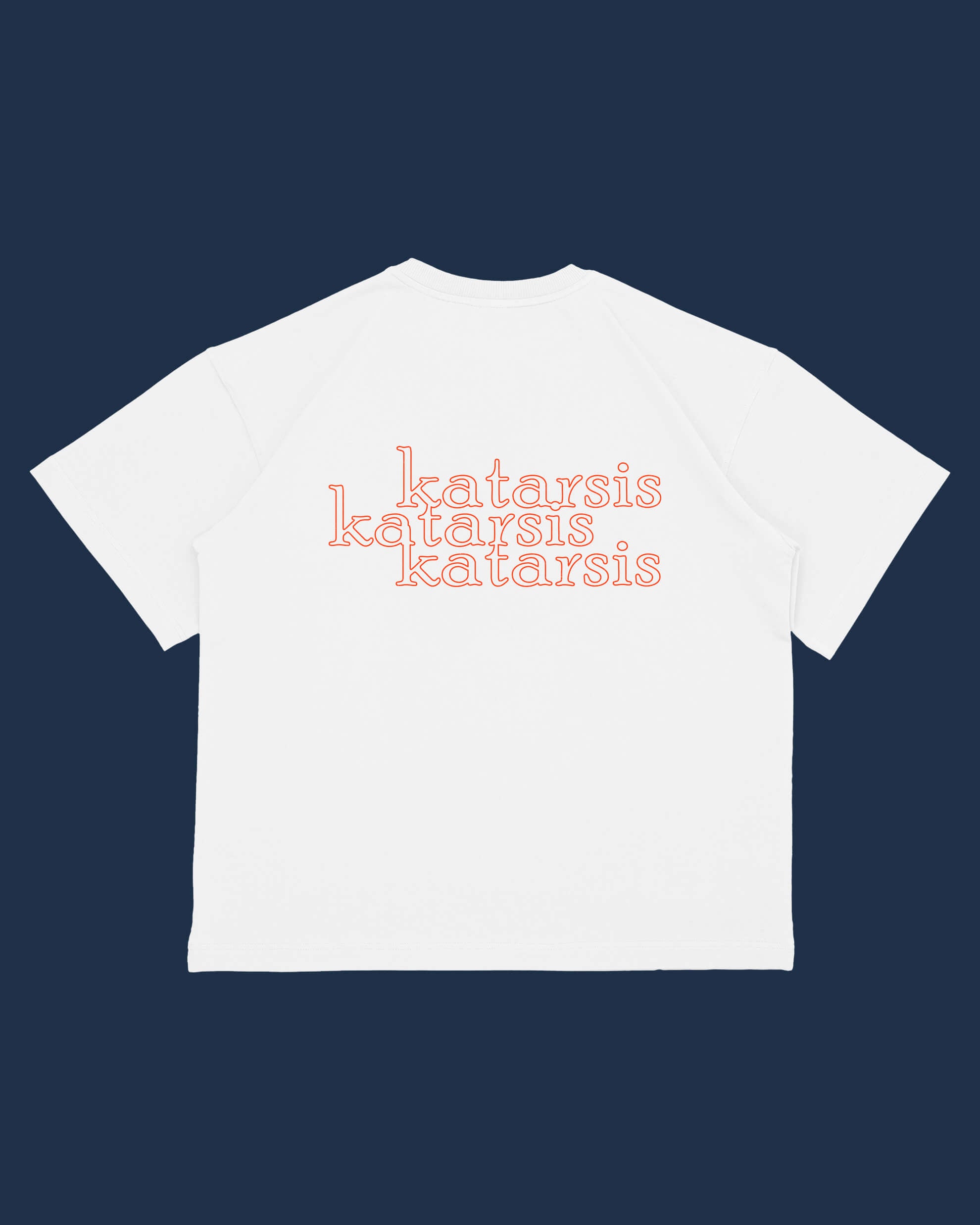 T-shirt with red embroidery