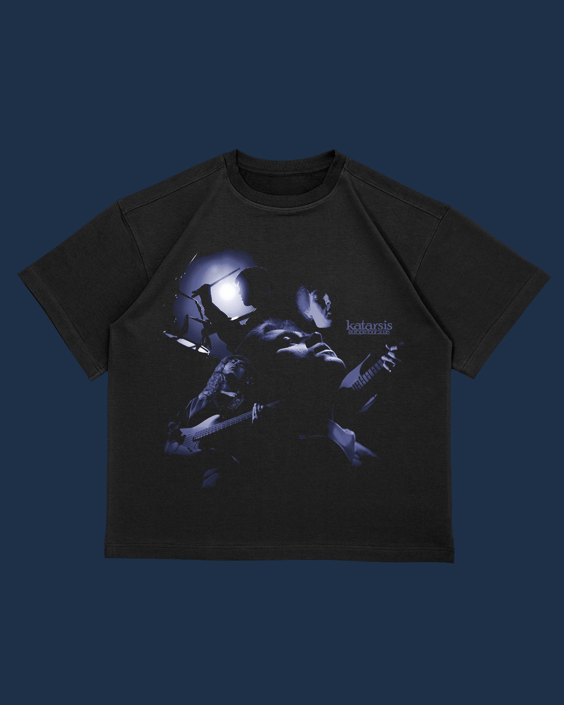 "Katarsis | Europe tour 2026" juodi marškinėliai 